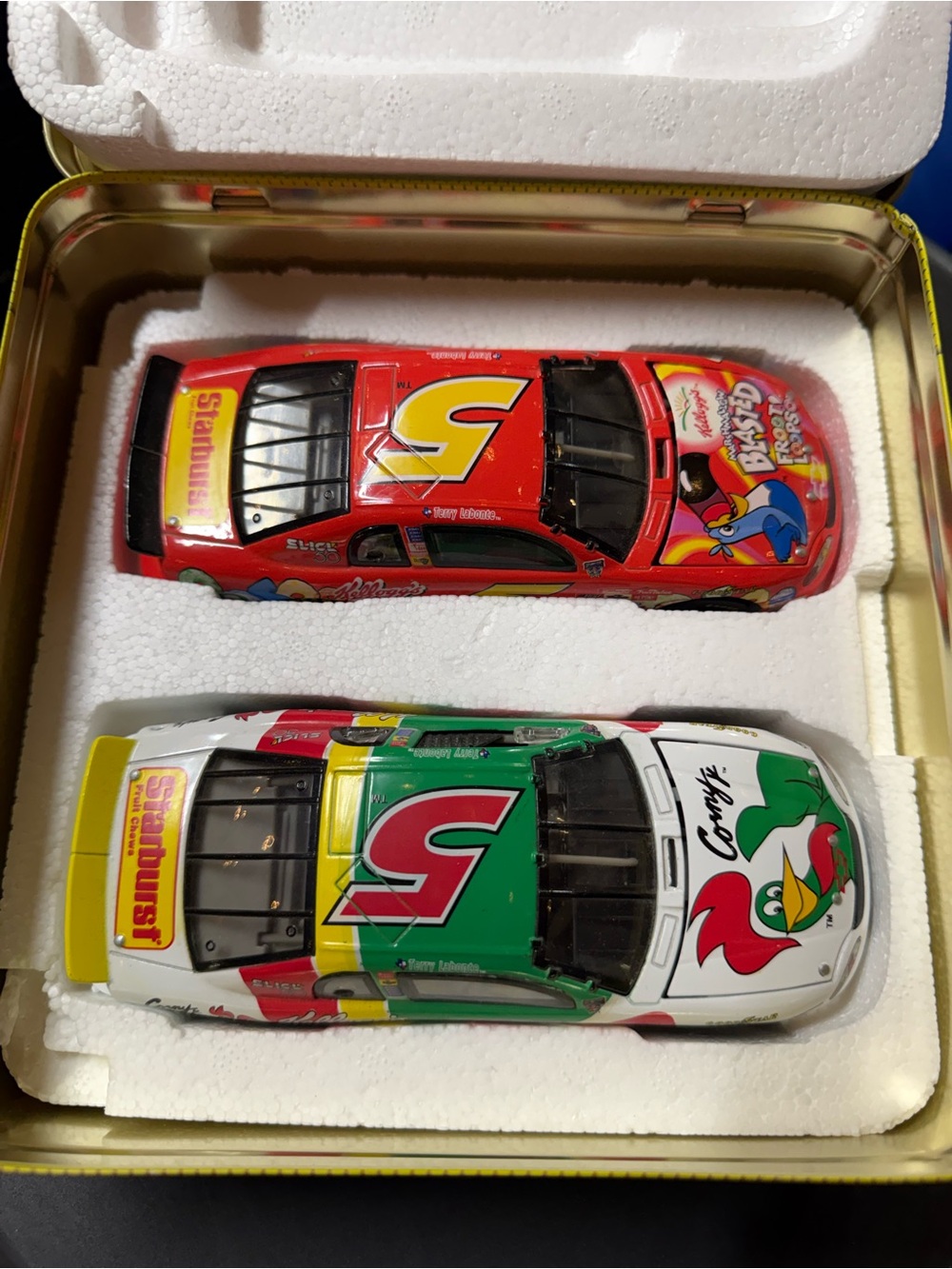 Set of 2, Kelloggs racing diecast